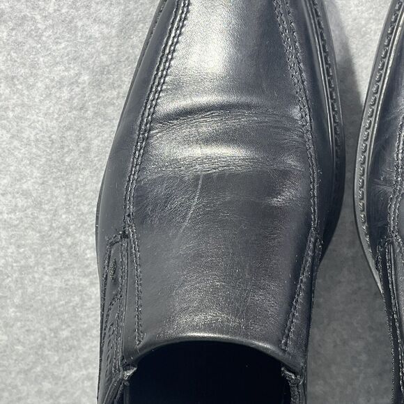 Ecco New Jersey Loafers Mens Size 7/7.5 Slip On Dress Shoes Black Leather 41 EU - Picture 16 of 16